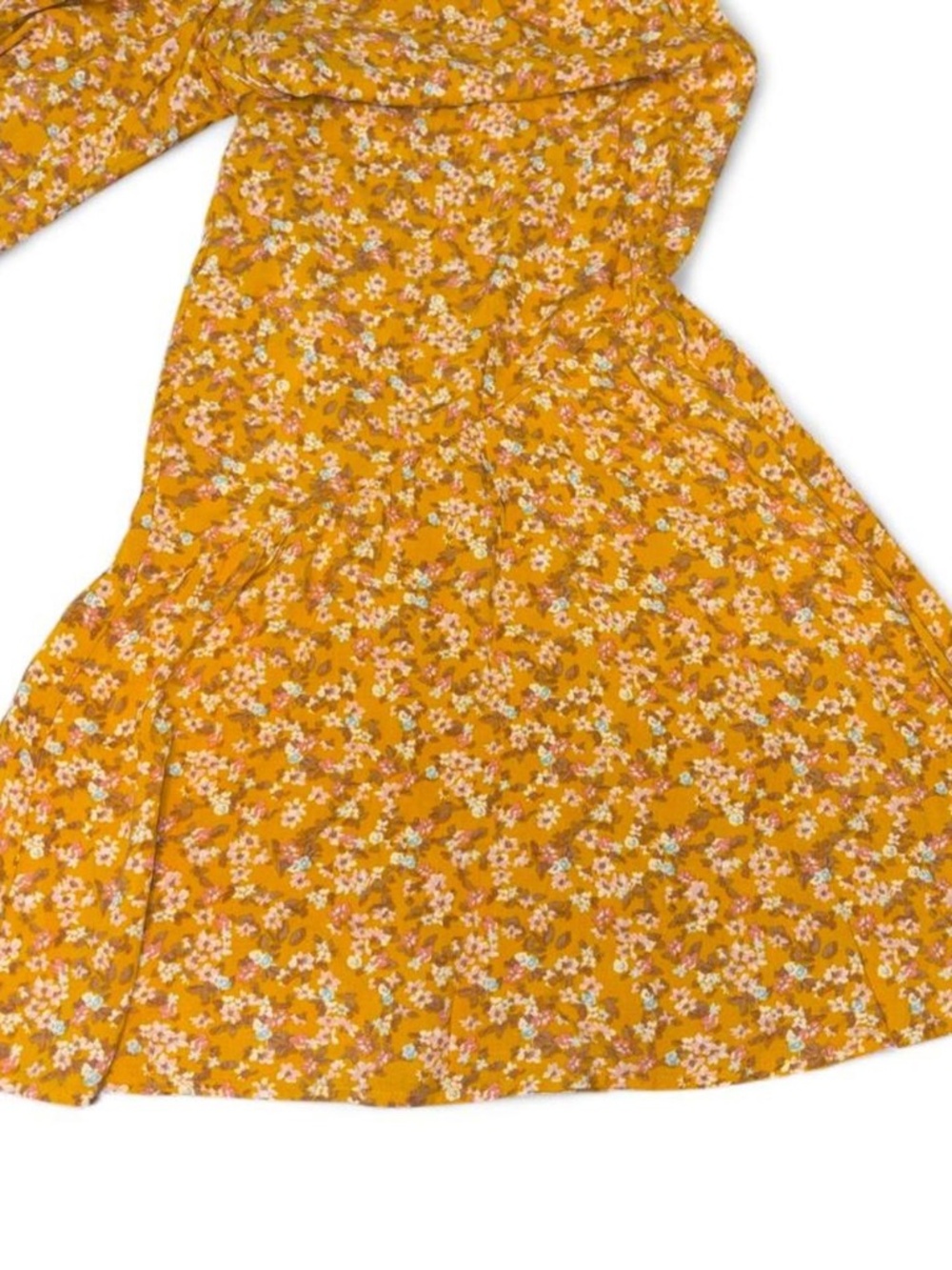 Yellow Floral Palazzo Pants